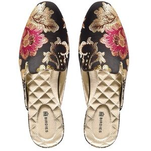 Birdies - “The Phoebe” Floral Jacquard Mules in size 8.5